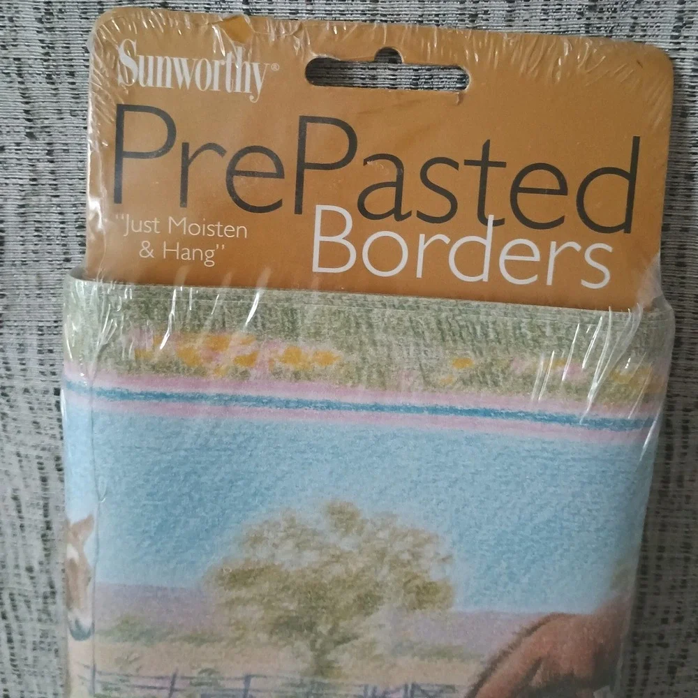 Sunworthy Horse Wallpaper Border 2 Rolls Prepasted Equestrian WFP6358 Vth NOS
